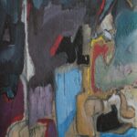 ''Natürmort - Atölye Üçgen 3'', 80 X 60 cm, kraft kağıt üzeri yağlı boya, 2002